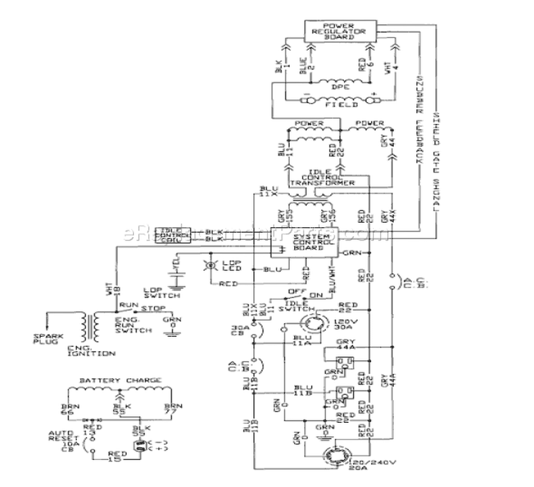 Page C Diagram and Parts List for 9441-5 3,500 XL Briggs and Stratton Generator